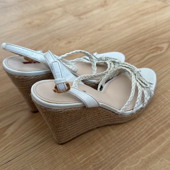 Prada Sandal white platform 39. Size 8,5 . New - Picture 4 of 5